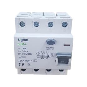 Sigma 4X50A 30MA 5'li Kaçak Akım Rölesi