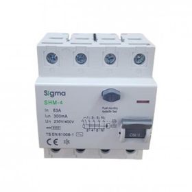 Sigma 4X63A 300MA 5'li Kaçak Akım Rölesi