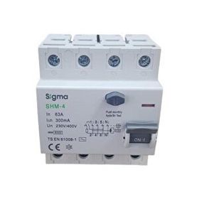 Sigma 4X63A 300MA 5'li Kaçak Akım Rölesi