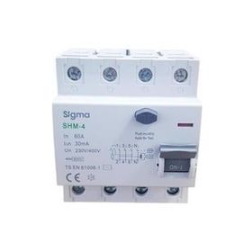 Sigma 4X80A 300MA 5'li Kaçak Akım Rölesi