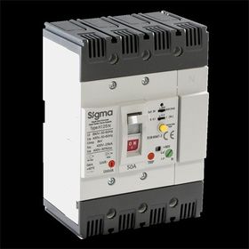 Sigma H125N 80 A 25 kA 4 Kutuplu Kaçak Akım Korumalı Açtırma Bobinli Kompakt Şalter