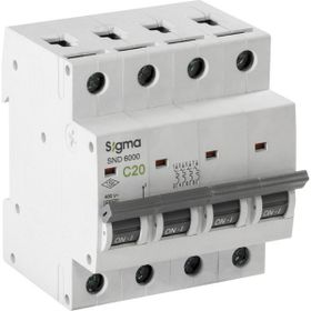 Sigma SND6000 6kA C63 A 4 Kutuplu Otomatik Sigorta