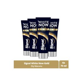 Signal 4x75 ml White Now Gold Beyazlatıcı Işıltı Diş Macunu