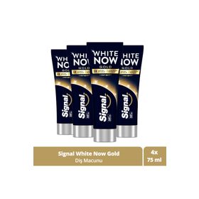 Signal 4x75 ml White Now Gold Beyazlatıcı Işıltı Diş Macunu