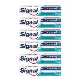 Signal 6x50 ml Üçlü Koruma Diş Macunu
