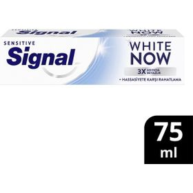 Signal 75 ml White Now Sensitive Anında 3 Kat Beyazlık Diş Macunu