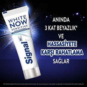 Signal 75 ml White Now Sensitive Anında 3 Kat Beyazlık Diş Macunu