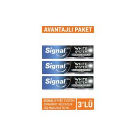 Signal Beyazlatıcı Sistem 3x75 ml Diş Macunu