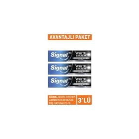 Signal Beyazlatıcı Sistem 3x75 ml Diş Macunu