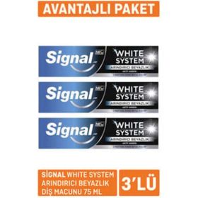 Signal Beyazlatıcı Sistem 3x75 ml Diş Macunu
