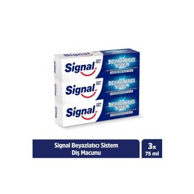 Signal Beyazlatıcı Sistem 3x75 ml Diş Macunu