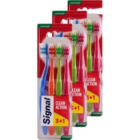 Signal Clean Action 3+1 3 Adet Diş Fırçası