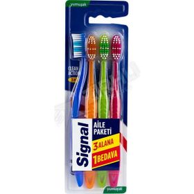 Signal Clean Action 3+1 3 Adet Diş Fırçası