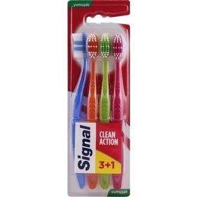 Signal Clean Action Yumuşak 3+1 12'li Diş Fırçası