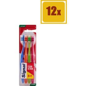 Signal Clean Action Yumuşak 3+1 12'li Diş Fırçası