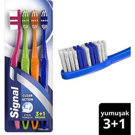 Signal Clean Action Yumuşak 3+1 2 Adet Diş Fırçası