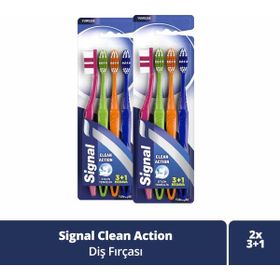 Signal Clean Action Yumuşak 3+1 2 Adet Diş Fırçası
