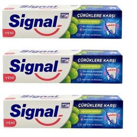 Signal Çürüklere Karşı Elma Ferahlığı 3x100 ml Diş Macunu