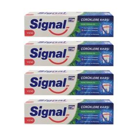 Signal Çürüklere Karşı Nane Ferahlığı 4x100 ml Diş Macunu