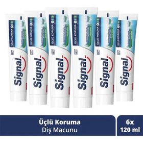 Signal Çürüklere Karşı Nane Ferahlığı 6x120 ml Diş Macunu