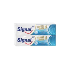 Signal Komple Bakım 8 Etki Beyazlatıcı Koruma 2x75 ml Diş Macunu
