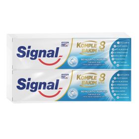 Signal Komple Bakım 8 Etki Beyazlatıcı Koruma 2x75 ml Diş Macunu