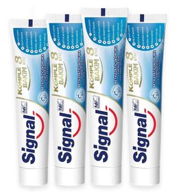 Signal Komple Bakım 8 Etki Beyazlatıcı Koruma 4x75 ml Diş Macunu
