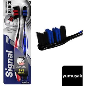 Signal Performans Black Etkili Plak Uzaklaştırma Yumuşak 1+1 2 Adet Diş Fırçası