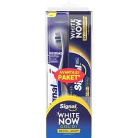 Signal Performans Diş Fırçası + White Now Gold 75 ml Diş Macunu