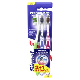 Signal Performans Etkin 2+1 Orta Diş Fırçası