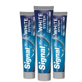 Signal SET.UNİ.3035 White System 2 Haftada Daha Beyaz Dişler 75 ml X3 Adet Diş Macunu