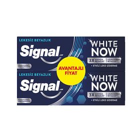 Signal White Now 2x50 ml Lekesiz Beyazlık Etkili Leke Giderme Diş Macunu