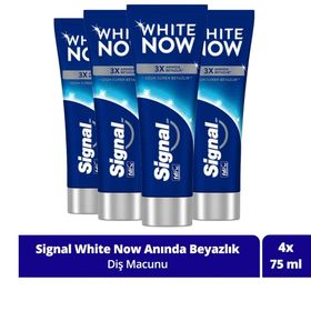 Signal White Now Anında Beyazlık 4x75 ml Diş Macunu