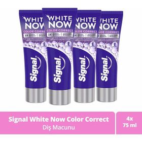 Signal White Now Color Correct 4x75 ml Diş Macunu