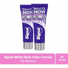 Signal White Now Color Correct Uzun Süren Beyazlık 2x75 ml Diş Macunu