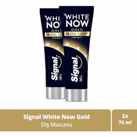 Signal White Now Gold 3 Kat Işıltı 2x75 ml Diş Macunu
