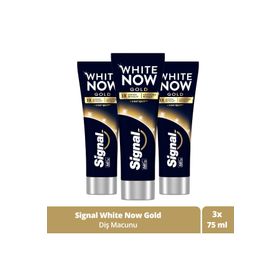 Signal White Now Gold Anında Beyazlatıcı 3x75 ml Diş Macunu