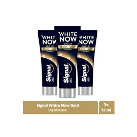 Signal White Now Gold Anında Beyazlatıcı 3x75 ml Diş Macunu