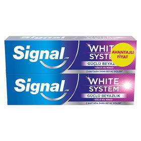 Signal White System Güçlü Beyazlık 2x75 ml Diş Macunu