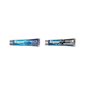 Signal White System Original 75 ml + White System Arındırıcı Beyazlık Aktif Karbon 75 ml Diş Macunu