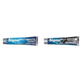 Signal White System Original 75 ml + White System Arındırıcı Beyazlık Aktif Karbon 75 ml Diş Macunu