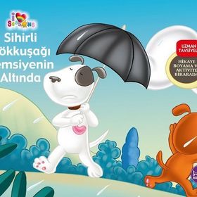 Sihirli Gökkuşağı Şemsiyenin Altında - Mor Kelebek