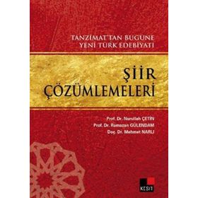 ŞİİR ÇÖZÜMLEMELERİ TANZIMAT'TAN BUGÜNE YENI TÜRK EDEBİYATI - NURULLAH ÇETİN;MEHMET NARLI;RAMAZAN GÜLENDAM