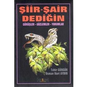 Şiir - Şair Dediğin Görüşler, Gözlemler, Yorumlar - Osman Nuri Aydın, Tahir Güngör