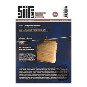 Şiirden Şiir Dergisi Sayı: 50 Kasım - Aralık 2018 - Kolektif