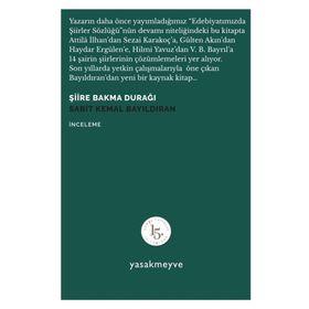 Şiire Bakma Durağı - Sabit Kemal Bayıldıran