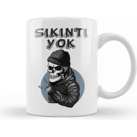 Sikinti Yok Porselen Beyaz Kupa Bardak