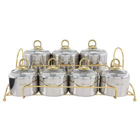 Sıla Berfin Gold 15 Parça Çelik Baharat Takımı