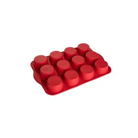 Silicolife SL-030 12'li Silindir Muffin Kek Kalıbı