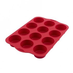 Silicolife SL-030 12'li Silindir Muffin Kek Kalıbı
